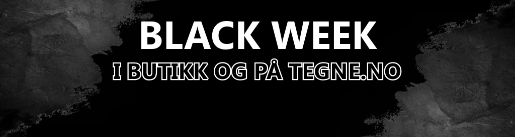 Black Week tilbud hos TEGNE - i butikk og på tegne.no