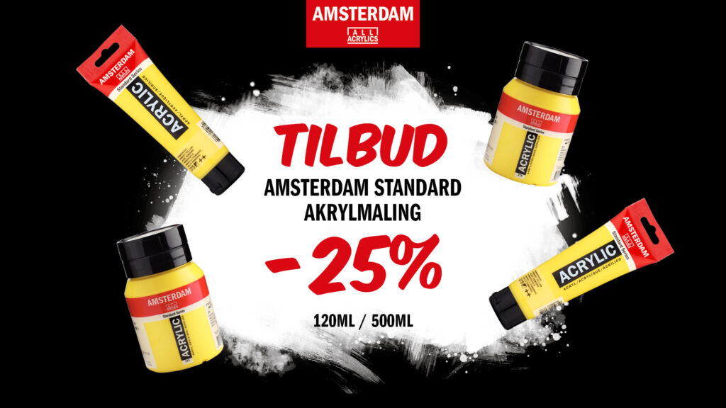 Amsterdam akrylmaling på tilbud -25%