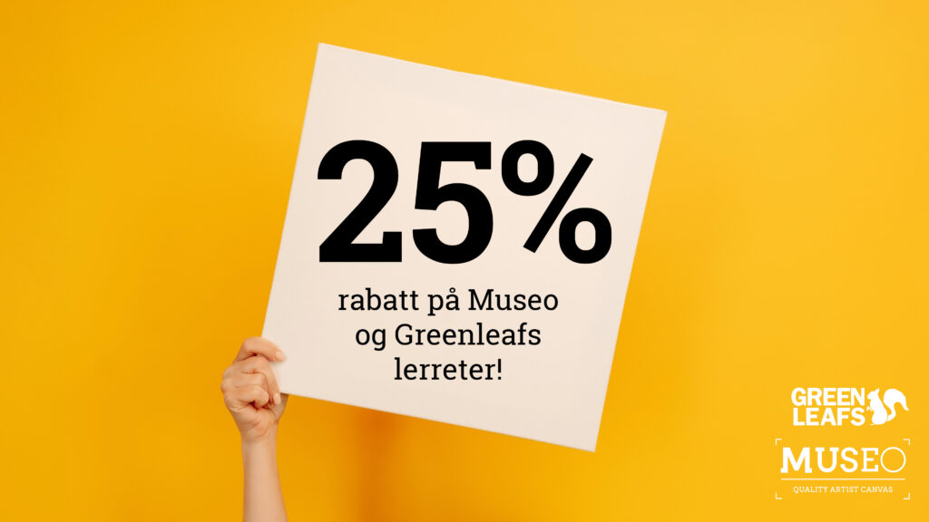 Lerret på tilbud -25%